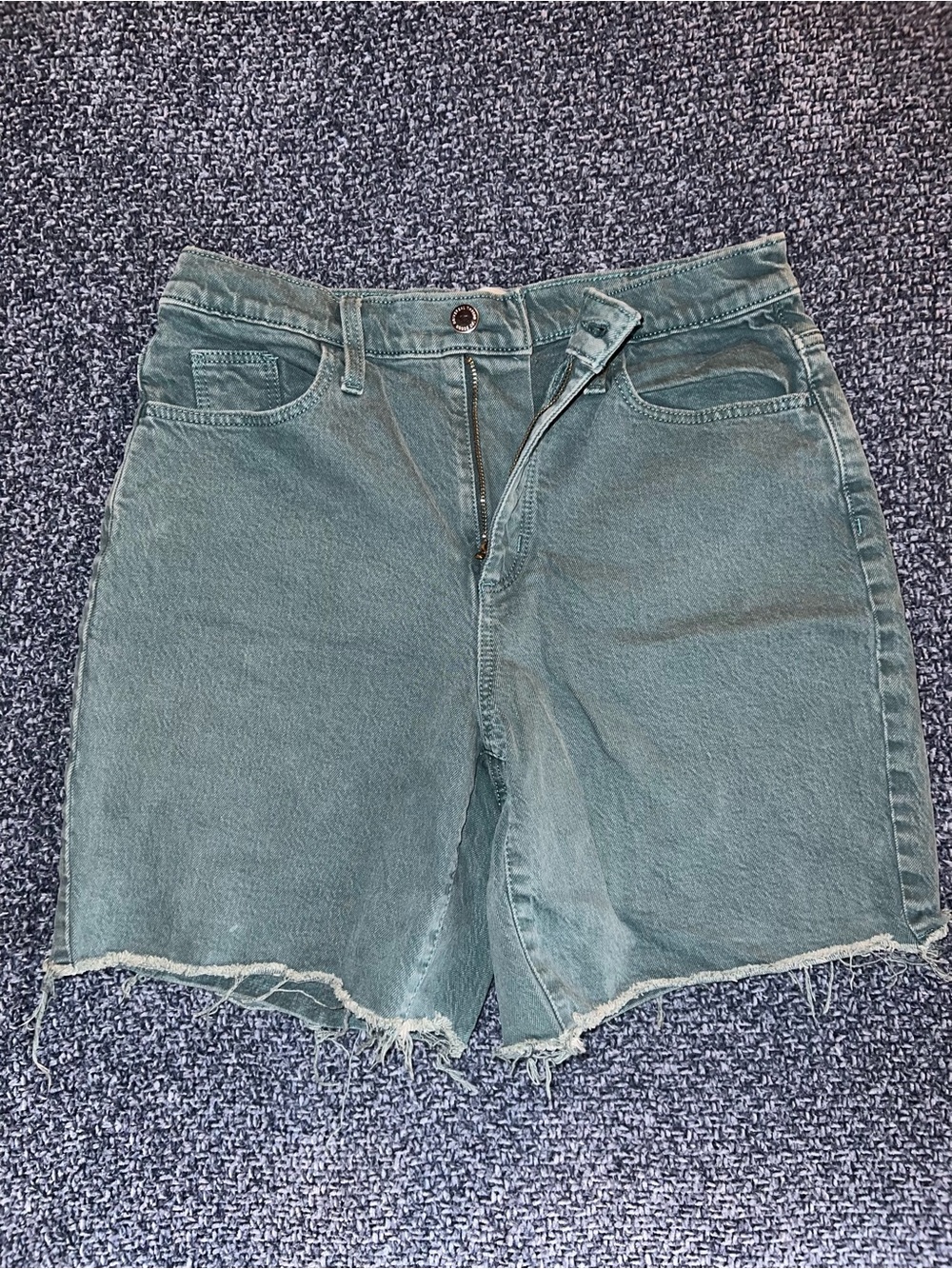 Women's Universal Thread Green Denim Shorts